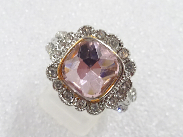 JAPANESE KIMONO / ANTIQUE COLORED STONE RING (SIZE 23)